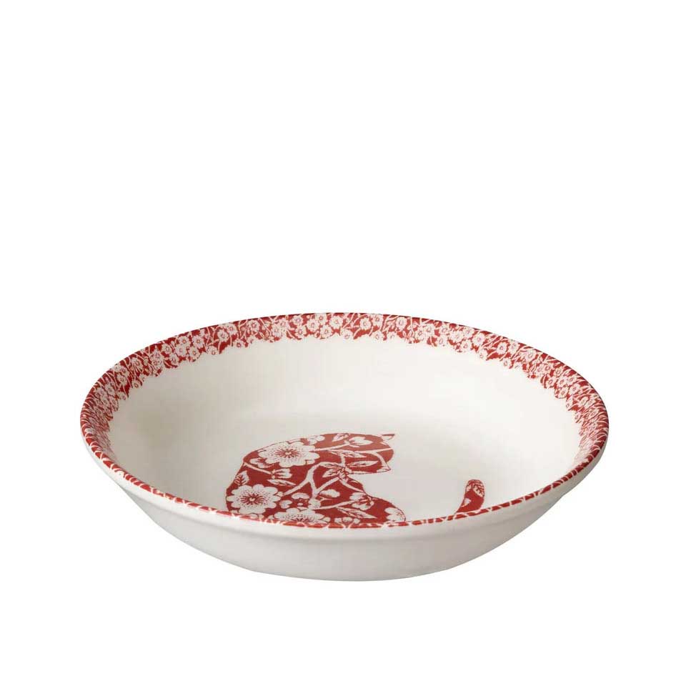 Burleigh Red Calico Cat Butter Pat